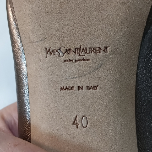 YSL Gold Pumps - Picture 9 of 16